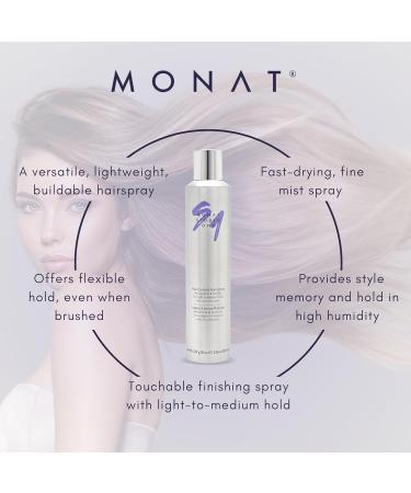 MONAT Studio One Flex Control Hairspray Light to Medium Buildable Hold Infused with REJUVENIQE Can be Used on Colored Hair Fresh Smelling Scent Style Memory for Humid Weather - Buy Online on GoSupps.com