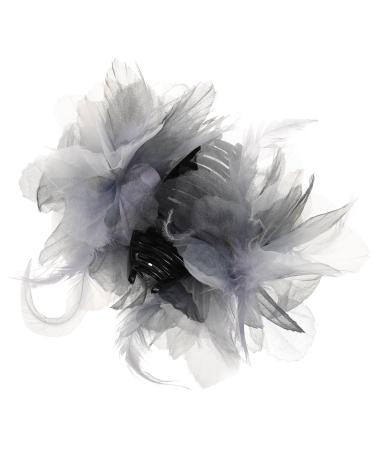 Pearls Organza Flowers Hair Clip Hair Accessories Hair Pin Hair Clips Tiara Beads Hair Clips Hair Clips For Women Metal Bridal Feather Clip On Back Of