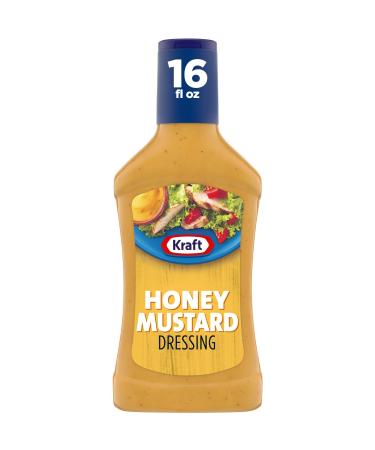 Kraft Honey Mustard Salad Dressing (6 ct Pack, 16 fl oz Bottles)