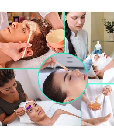 100 PCS Waxing Wooden Spatula - Hair Removal Applicator Sticks for Eyebrows & Body | Disposable Wooden Wax Sticks for Smooth Results - Buy Online on GoSupps.com