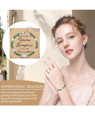 Stone Inspirational Bracelet Durable stone affirmation jewelry Elevate Spirit with Stone Inspirational Bracelet Empowering Gemstone Wristband Infused and Positive Energy Ideal for Daily Inspiratio - Buy Online on GoSupps.com