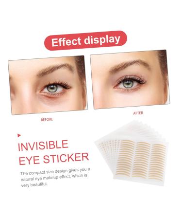 POPETPOP 3 Sets lasting invisible double eyelid stickers double eyelid supplies hooded beautiful eyes Mesh double eyelid artifact Boost stickers adhesive tape goon tape Eye Makeup Supplies 8.2X7.5X0.1CM Yellow - Buy Online on GoSupps.com