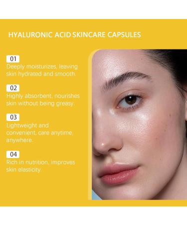  JASUBAI Hyaluronic Acid Capsules for Face Hydrating & Plumping Anti-Aging Serum with Vitamin C Firming & Nourishing Cream Regenerating & Brightening Serum 4 Pack - Buy Online on GoSupps.com