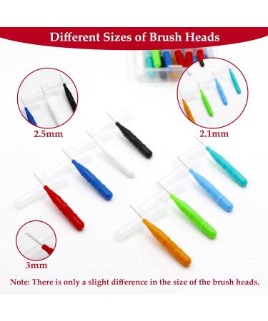 40 Pack Interdental Brushes & Dental Floss Set - Mini Gap Toothbrushes with Storage Box - Reusable Oral Care in 8 Colors - Buy Online on GoSupps.com