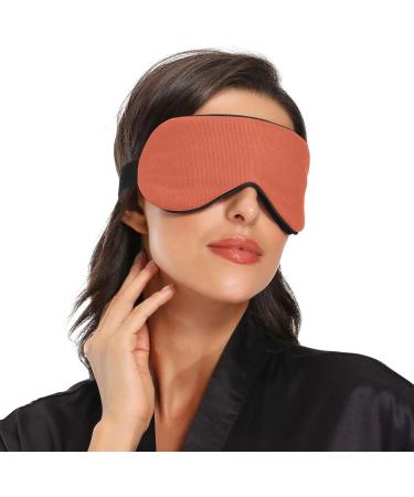 Haskirky Light Blocking Eye Mask Breathable and Adjustable Adult Men and Women Travel on Business Trips Yoga Meditation Light Smooth Comfortable Eye Mask Office Deep Sleep Goodies Pure Plain Brown - Buy Online on GoSupps.com