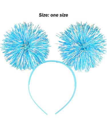 Tinsel Headband with Balls Kids Foil Strips Head Boppers Glitter Christmas Hair Band Performance Stage Cosplay Hair Accessories Head Boppers - Buy Online on GoSupps.com