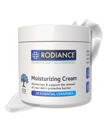 Rodiance Hydrating Moisturizer | Body & Facial Cream for Dry Skin | Enriched with Hyaluronic Acid & Ceramides | Fragrance-Free Formula | Non-Comedogenic | 7 oz