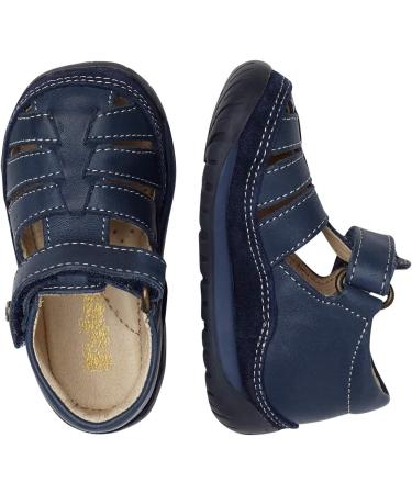 Falcotto Laguna VL Closed-Toe Fisherman Leather Sandals - Blue (Size 3 UK) - Buy Online on GoSupps.com