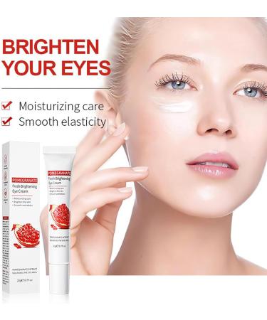 Pomegranate Eye Cream Anti Aging - Eye Cream for Dark Circles and Puffy Eyes - Moisturize Hydrate Eye Contour Area Lock Water - Firm Lift Reduce Dullness Fade Fine Line Smooth Skin Restore Elasticity - Buy Online on GoSupps.com
