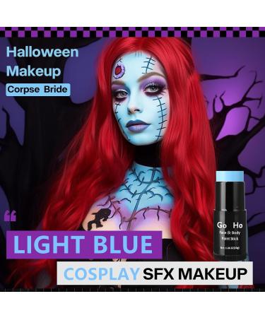 Go Ho Cream Sky Blue Blendable Stick - 1.06 oz - Light Blue Face & Body Paint Stick for Professional SFX Makeup - Buy Online on GoSupps.com