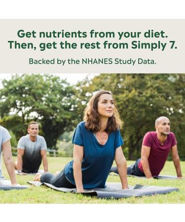 Stem & Root Simply 7 Multivitamin for Adults | Top 7 Deficiencies Addressed | 7 Essential Vitamins & Minerals | Vitamin C, D, Magnesium | 60 Capsules - Buy Online on GoSupps.com