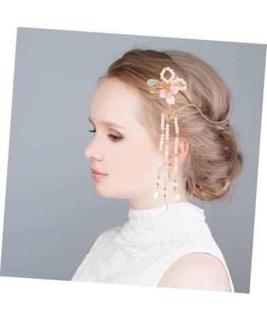 Beavorty 2 Sets comb flower tassel hairpins hanfu hair clip flower tassel clip flower tassel hair clip kimono hair barrettes hair clip hanfu headdress the flowers pair clip metal - Buy Online on GoSupps.com