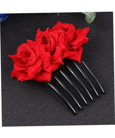 DOITOOL 1pc Floral Hair Comb Hair Accessories for Women Hair Combs for Women Hair Teasing Comb Hair Jewels for Women Flower Hair Clip Hair Side Comb Pearl Hair Clip Headgear Bride Jewelry - Buy Online on GoSupps.com