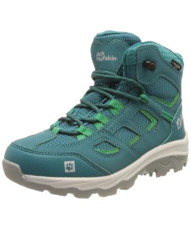 Jack Wolfskin Unisex-Child 4042181 Backpacking Boot Big Kid (8-12 Years) 6 Big Kid Green/Dark Green