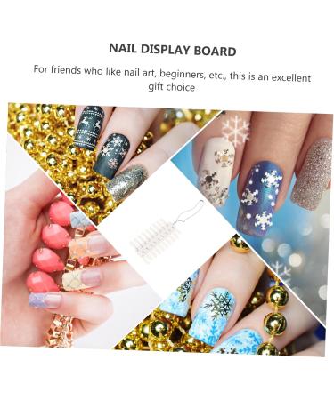  Didiseaon Didiseaon 6 Sheets Portable Waltz Nail Display Tips Double-Sided Nail Art Display Chart - Buy Online on GoSupps.com