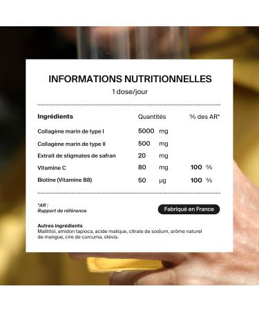 Naali Collag ne Marin Poudre + Vitamine C B8 Safran Acide Hyaluronique Boisson Quotidienne - Bien Etre Peau Os - Go t Citron Vert Menthe Cure 1 Mois - Compl ment Alimentaire quilibre Menthe - Citron Vert - Buy Online on GoSupps.com