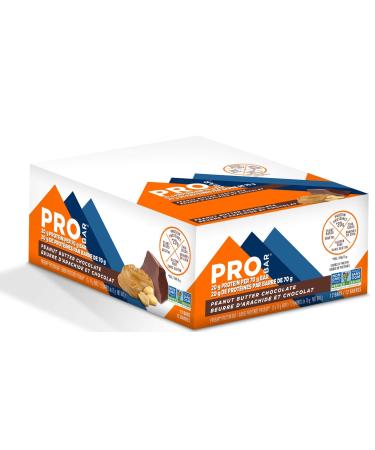 PROBAR Protein Bar Non-GMO Gluten-Free Healthy Snack Plant-Based Whole Food Ingredients Peanut Butter Chocolate 12 Count (70g) Chocolate 12 count