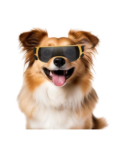 Namsan sunglasses for small dogs safety glasses for small dogs windproof UV protection waterproof dog glasses puppies with adjustable rubber band golds