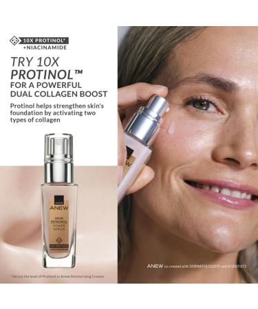 Anew Skin Renewal Power Serum - Dual-Collagen Boost & Protinol Technology | 30ml | Smooths Skin Reduces Pores & Minimizes Lines in 7 Days - Shop Now - Buy Online on GoSupps.com