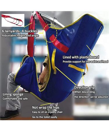 Patient lift transfer sling 6 Adjustable sling straps Reusable patient lifting sling Generic full body patient lift for the elderly - Buy Online on GoSupps.com