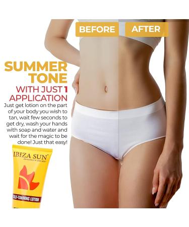 Ibiza Sun Self Tanner - Organic Long-Lasting Fake Tan Lotion for a Natural Glow - Buy Online on GoSupps.com