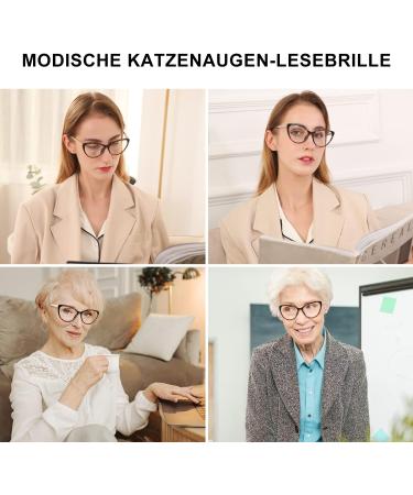 Skyway Cateye Reading Glasses for Women & Men - Blue Light Blocking Anti-Dizzy UV Protection 1.5x Magnification - Buy Online on GoSupps.com