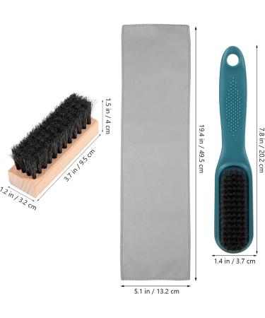 ULTECHNOVO 4 Pcs Sneaker Shoe Cleaner Brush Set Include Scrubbing Brush and Horse Hair Bristles Shoe Clean Brush Buffing Stiff Hair Brush for Leather Shoes Boots Sneakers - Buy Online on GoSupps.com