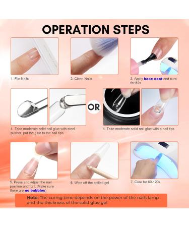 Makartt Solid Gel Nail Glue - 15ml Extra Strong Adhesive for Artificial Nails | UV Non-Stick Clear & Cherice Nail Tips - Buy Online on GoSupps.com