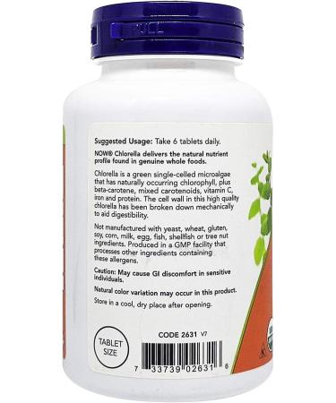 500mg Chlorella Tablets - Natural Detox and Immune Support - 200 Count - Buy Online on GoSupps.com