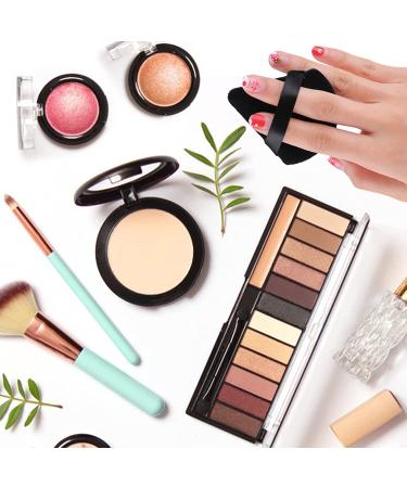 Sibba 12Pcs Triangle Shape Face Makeup Puff Set for Loose Powder - Soft Cosmetic Sponge for Wet and Dry Application - Large Body Cotton Cushion Puffs (Black/White/Pink) - Buy Online on GoSupps.com