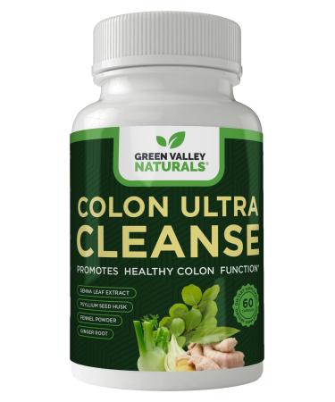 Colon Cleanse - Natural Solution to Colon Health - Natural Laxative - Constipation Relief - Gut Detox - Probiotics - Starts Working in 24 Hours - Supports Natural Bowel Rhythms (1 Bottle 60 Count)