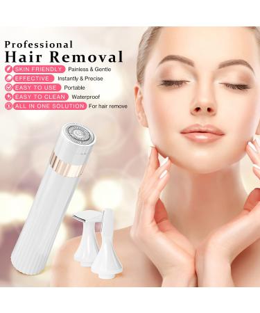 Raymeefa Rechargeable Facial Hair Removal for Women - Electric Shaver for Face, Chin, Neck, Legs & Bikini-line - Painless, Waterproof, Portable Trimmer - Buy Online on GoSupps.com