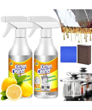 Cohbskj Sciasi Kitchen Foam Cleaner Sciasi Foam Cleaner Powerful Stain Removing Foam Cleaner All-Purpose Kitchen Pots and Pan Cleaner Kitchen Bubble Cleaner Spray (2PCS)