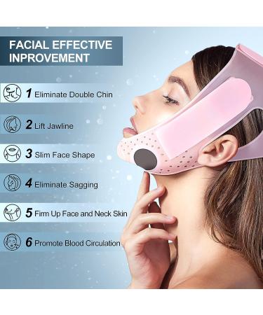 JUSRON Double Chin Reducer V Line Face Lifting Tape - Silicone Chin Strap for Men and Women - Buy Online on GoSupps.com