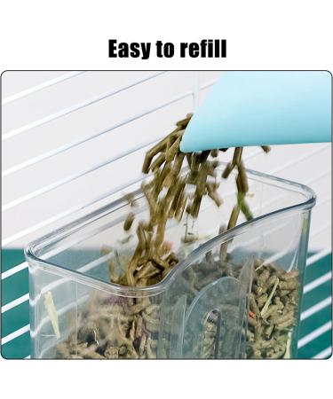 TOKAYIFE Automatic Pet Feeder 800ml Adjustable Outlet Food Dispenser Power-Free for Small Animal Cage Crate Hutch Rabbit Cat Puppy Guinea Pig Chinchilla Bird Hamster (Blue) - Buy Online on GoSupps.com