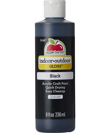 Apple Barrel Gloss Acrylic Paint in Assorted Colors (8 oz)  20409 Gloss Black