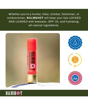 BALMSHOT Two Pack of 100% All Natural Pomegranate Lip Balm - Buy Online on GoSupps.com