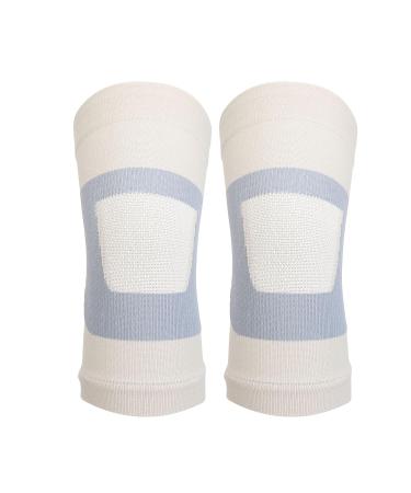 Buy Light Gray Compression Knee Sleeve - Nonslip Elastic Support for Fitness | XL Size - Breathable & Sweat Absorbent - Buy Online on GoSupps.com