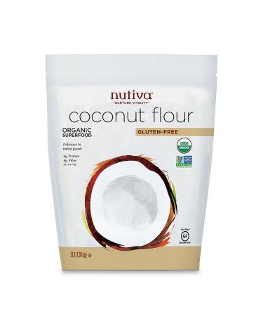 Nutiva Organic Coconut Flour Gluten Free 3 lb (1.36 kg)