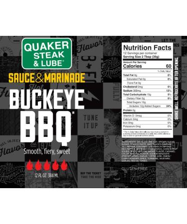 Quaker Steak & Lube Buckeye Barbecue Wing Sauce - 2 Pack (24oz) of Famous Wing Sauce - Buy Online on GoSupps.com