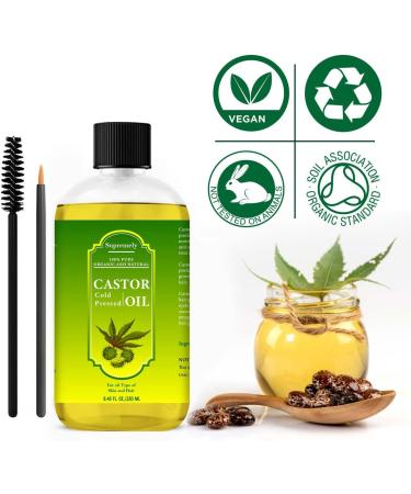 Supremely Cold Pressed Castor Oil Pure & Virgin Grade For Healthy Hair Growth and Skin Eyelashes & Eyebrows 250ml - Buy Online on GoSupps.com