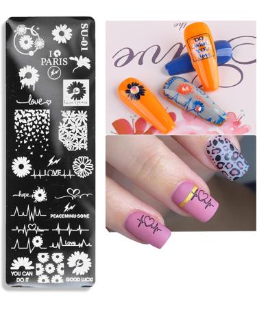 Sanwood Nail Stamping Plates - Human Face Patterns Nail Art Templates | Stainless Steel Manicure Tool Kit for Girls & Women - Buy Online on GoSupps.com