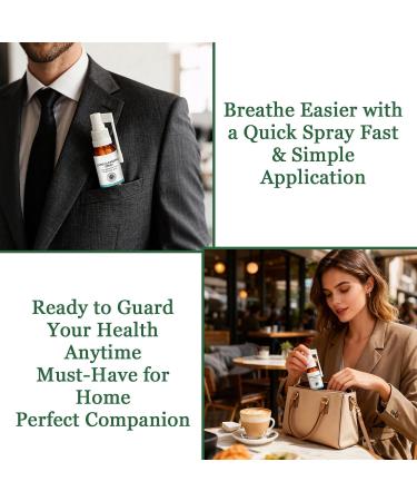 Organic Herbal Lung Cleansing Spray,Cleansing Spray Breath Easy,Mucus Relief and Lung Cleanse,mullein leaf extract-1pcs - Buy Online on GoSupps.com