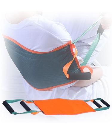 Patient lies gait transmission belt with 4 handles for the disabled older and paralyzed patients mobility retention restriction support aids when getting up thick reinforced belt strap (a