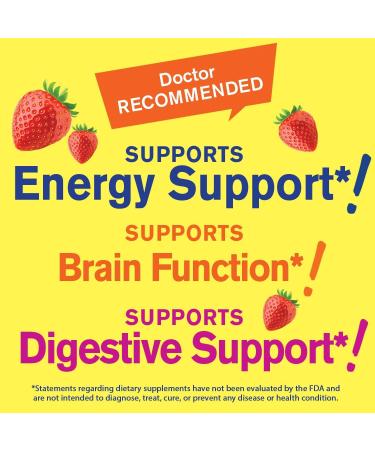 Vitamin B Complex Gummies with Vitamin C and Natural Flavors - 2 Month Supply - 60 Gummies | Non GMO & Gluten Free - Buy Online on GoSupps.com