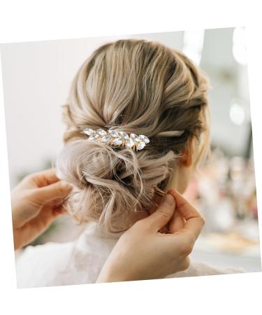 Didiseaon Fashionable Diamond Hair Accessories Hair Clip Wedding Hair Accessories Hair Pin Hair Barrettes Wedding Decor Women Headpiece Hair Comb Bride Crystal Girl - Buy Online on GoSupps.com