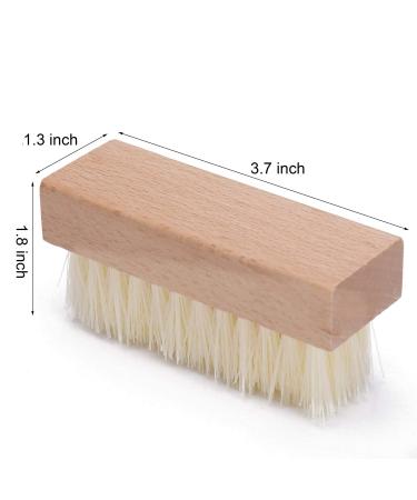 4 Pcs Wooden Nail Brush - Non-Slip Scrub Brush for Fingernail and Toe Cleaning - Buy Online on GoSupps.com