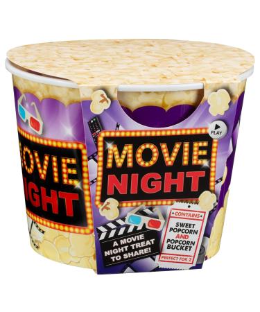 Popcorn Bucket - Delicious Sweet Popcorn - Press Play And Enjoy - Treat Box Sharing - Reusable Popcorn Bucket - Popcorn Container - Sweet Popcorn For You To Sink Your Teeth Into - Flavour - Sweet