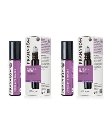 Pranarom - Bug Bite Eraser Roller Wellness Blend - 8ml - Essential Oil Wellness Blend - Outdoor Adventures Fast-Acting Organic Easy Application - Camping Perfect for Outdoors (16ml 2-Pack)